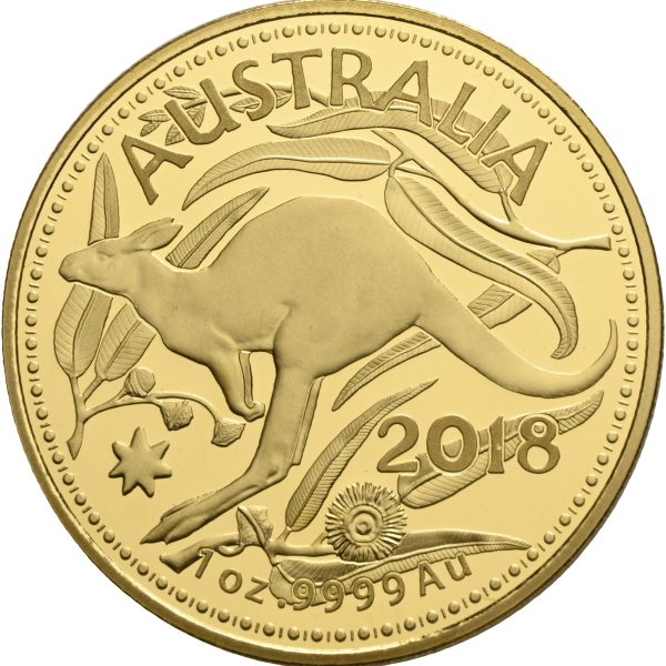 2018 Australia 100 dollars, 1 oz .9999 gull, 0
