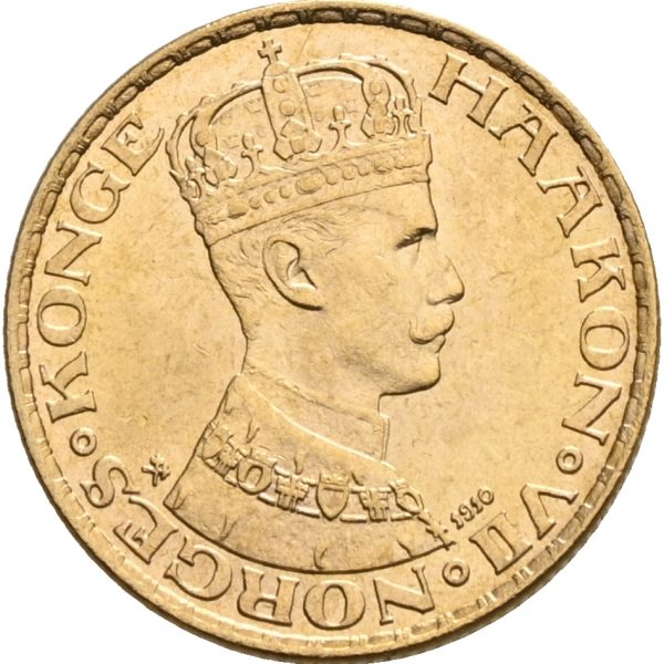 1910 10 kroner Haakon VII, 01