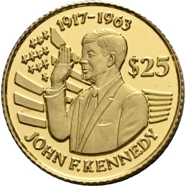 1994 Niue 25 dollars, J.F. Kennedy, 0