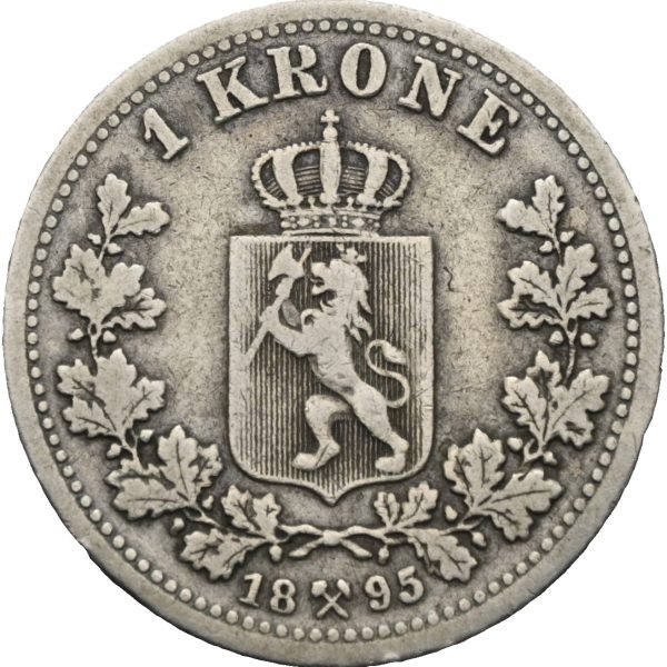 1895 1 krone Oscar II, 1-