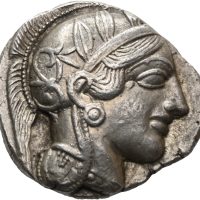 454-404 f.Kr. ATTICA, Athen. AR tetradrakme, 17,20 g, 1+/01