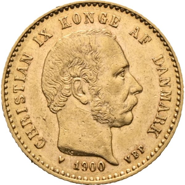 1900 Danmark 10 kroner Christian IX, 1+/01