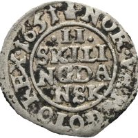 1651 2 skilling Frederik III, 1