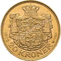 1912 Danmark 20 kroner Frederik VIII, 01