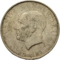 1960 Tyrkia 10 lira, 1