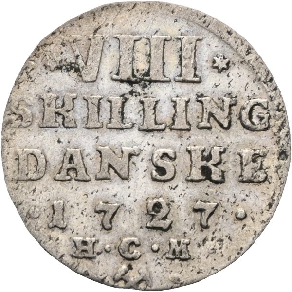 1727 8 skilling Frederik IV, 1