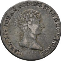 1821 1/2 speciedaler Carl XIV Johan, 1/1+