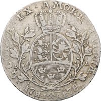 1778 speciedaler Christian VII, 1/1-