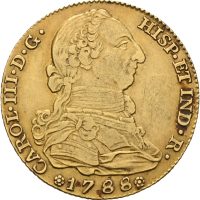 1788 M Spania 4 escudos Carlos III, Madrid, 1+