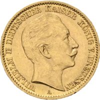 1910 A Preussen 20 mark Wilhelm II, 0/01