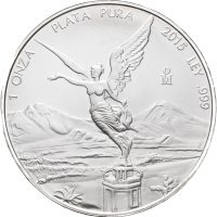 2015 Mexico 1 onza Libertad, .999 sølv, BU