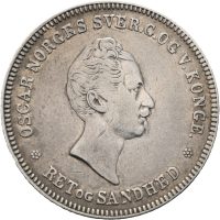 1850 1/2 speciedaler Oscar I, 1/1-