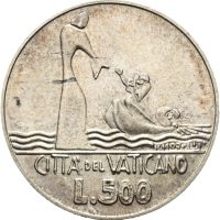 1978 Vatikanet, 500 lire Paul VI, 0