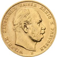 1874 B Preussen 10 mark Wilhelm I, Hannover, 1
