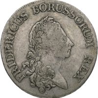 1784 A Preussen taler Frederik II (1740-86), Berlin, justermerker, 1/1+