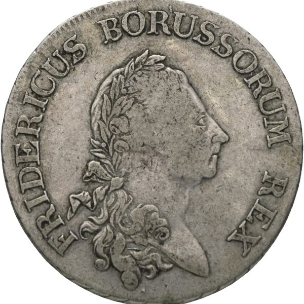 1784 A Preussen taler Frederik II (1740-86), Berlin, justermerker, 1/1+