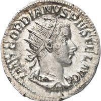 AR antoninian Gordian III (238-244 e. Kr.), 3,87 g, 1+/01