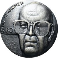 Kauko Räsänen, 80-årsdag av Uhro Kekkonen, bronse