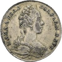 1769 Det Tysk-romerske riket medalje bryllup Marie-Amelie, 3,95 g, 21 mm, sølv, 1+