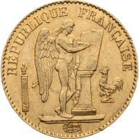 1877 A Frankrike 20 francs, III republikk, Paris, 01