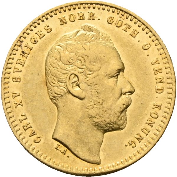 1863 Sverige dukat Karl XV (1859-1872), 1+/01