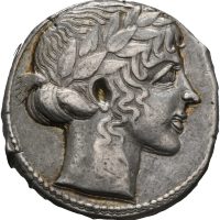 ca. 450-440 f.Kr. Sicilia, Leontini. AR tetradrakme, 1+
