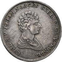1832 1/2 speciedaler Carl XIV Johan, 1+