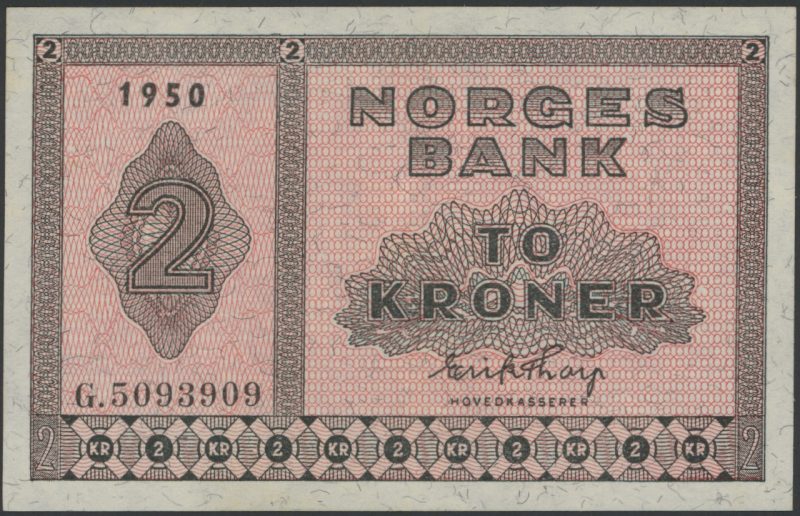 1950 2 kroner G.5093909, 1+