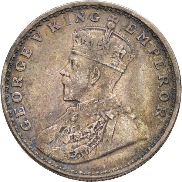 1913 Britisk India rupee George V, 1+/01