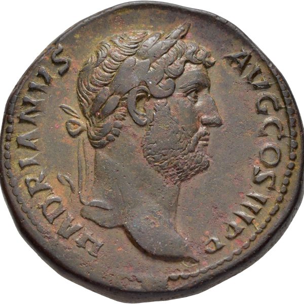117-138 e. Kr. AE sestertius Hadrian, 1+/01