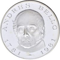 1981 Venezuela 100 bolivares, Andres Bello, 0