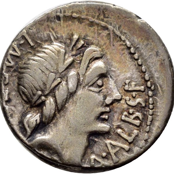 96 f. Kr. AR denarius L. Caecilius Metellus, A. Albinus, C. Malleolus, 1+