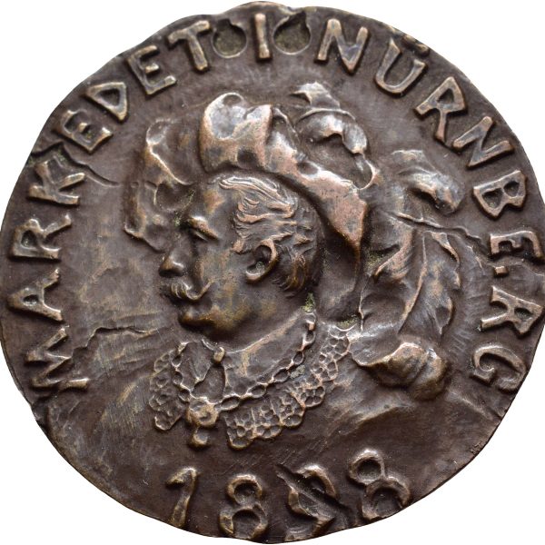 1898 &laquo;Markedet i Nürnberg&raquo;, Kristiania Kunstnerforeingens årsfest 1898, bronse