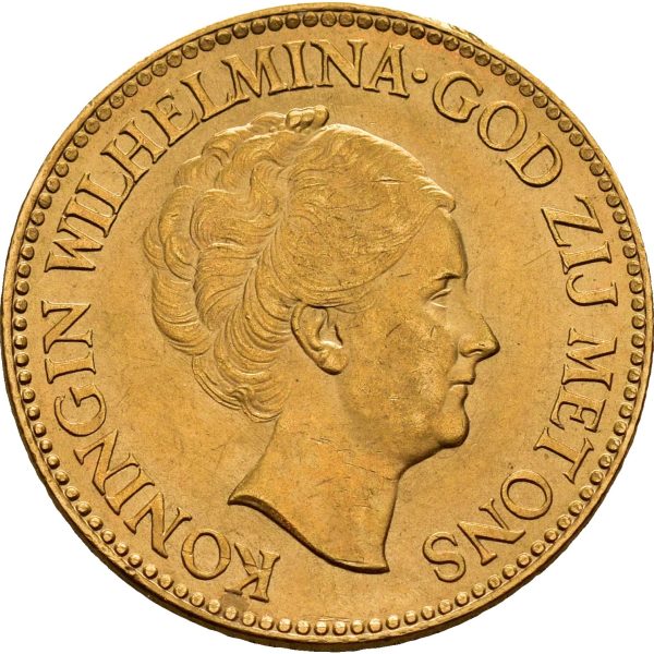 1932 Nederland 10 gulden Wilhelmina, 01