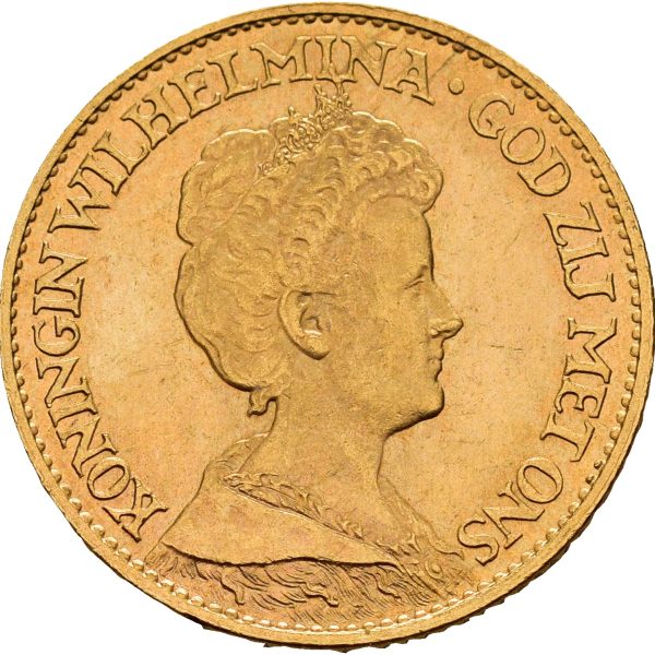 1917 Nederland 10 gulden Wilhelmina, 01