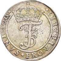 1668 Danmark 4 mark/ 1 krone Frederik III (1648-1670), 1/1+
