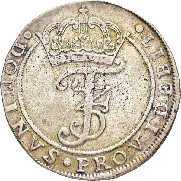 1668 Danmark 4 mark/ 1 krone Frederik III (1648-1670), 1/1+