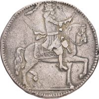 1675 Danmark 8 mark/ 2 kroner Christian V (1670-1699), uten gress, 1