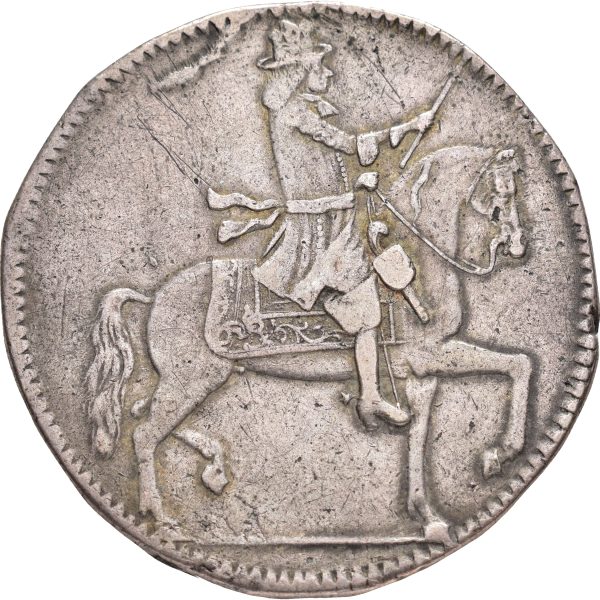 1675 Danmark 8 mark/ 2 kroner Christian V (1670-1699), uten gress, 1