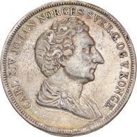 1844 speciedaler Carl XIV Johan (1818-1844), anhengt, 1