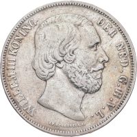 1851 Nederland 2 1/2 gulden William III (1849-1890), 1/1+