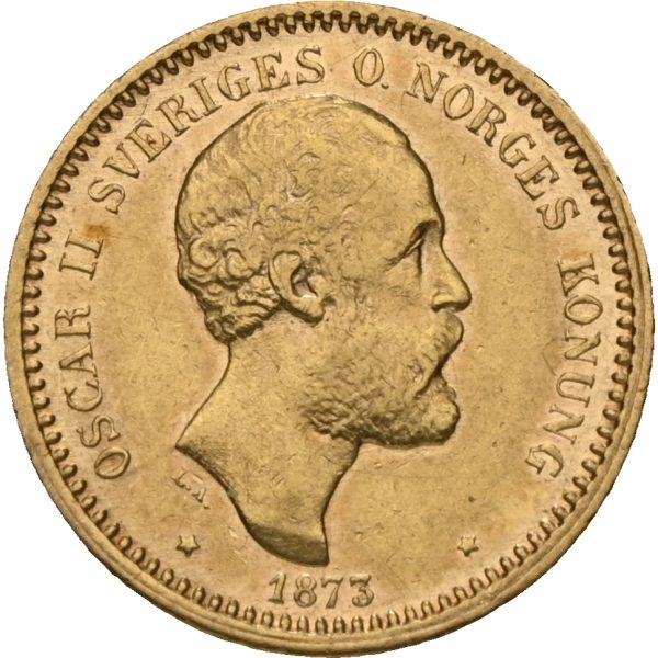 1873 Sverige 10 kronor Oskar II (1872-1907), 1+