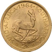 1964 Sør-Afrika 2 rand, van Riebeeck, 0/01