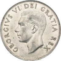 1949 Canada 50 cents George V, 1+