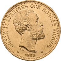 1899 Sverige 20 kronor Oskar II (1872-1907), 0/01