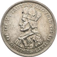 1936 Litauen 10 litu, 1+