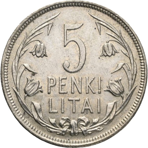 1925 Litauen 5 litai, 1+/01