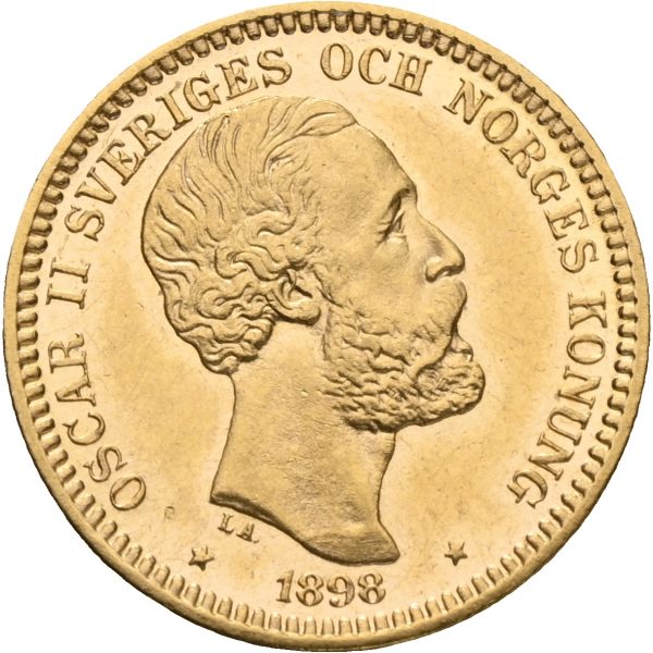1898 Sverige 20 kronor Oskar II (1872-1907), 0/01