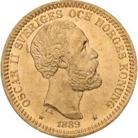 1889 Sverige 20 kronor Oskar II (1872-1907), 0/01