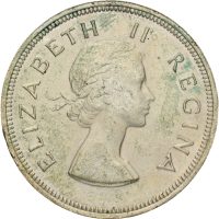 1958 Sør-Afrika 2 1/2 shillings Elizabeth II, 01